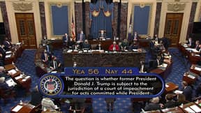 美国参议院宣布唐纳德特朗普的第二次弹劾是宪法的