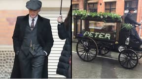 Peaky Blinders看到了拍摄，并且对这种潜在的破坏者感到困惑