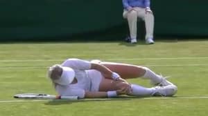 恐怖受伤后，网球运动员贝塞尼·马特克·桑德斯尖叫着“帮助我”