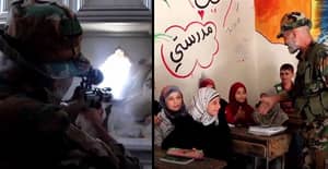 视频显示狙击祖父在叙利亚的“保护孩子”