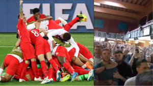 人们认为英格兰球迷在庆祝哥伦比亚赢得胜利时消失了