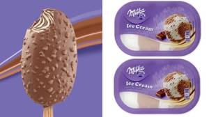 Milka发布了大量的巧克力冰淇淋