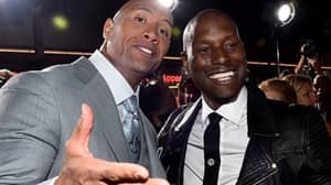 Tyrese Gibson似乎正在与岩石开发一些牛肉