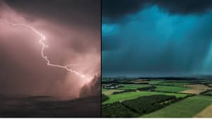 雷暴在164年内遇到了职位的第一个天气警告后达到英国