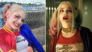 Harley Quinn Cosplayer看起来很像Margot Robbie它令人毛骨悚然