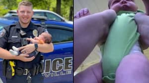 新警察英勇地在随身摄像机镜头中拯救窒息的婴儿