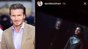David Beckham Posts Spoper后'Thrones游戏游戏的粉丝