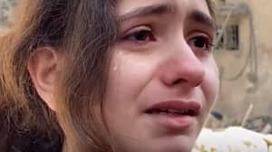 巴勒斯坦女孩的恳求在她的社区被炸后走红