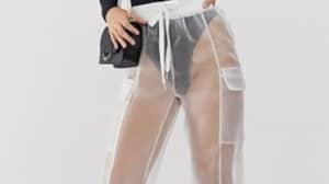 ASOS以40英镑的价格出售一些透明的长裤