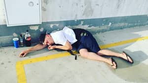 LAD创建了Instagram帐户，致力于自己醉酒并昏倒