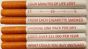 澳大利亚研究人员认为，在每支香烟上贴警示标识有助于减少吸烟