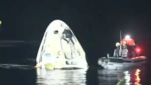 SpaceX完成了自1968年Apollo 8以来的第一个夜间飞溅着陆点