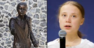 Greta Thunberg的真人大小雕像在英国大学揭幕