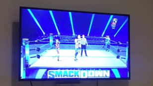 泄漏的录像显示，WWE星星在广告休息期间停止摔跤