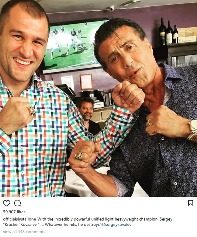 学分：Sylvester Stallone/Instagram