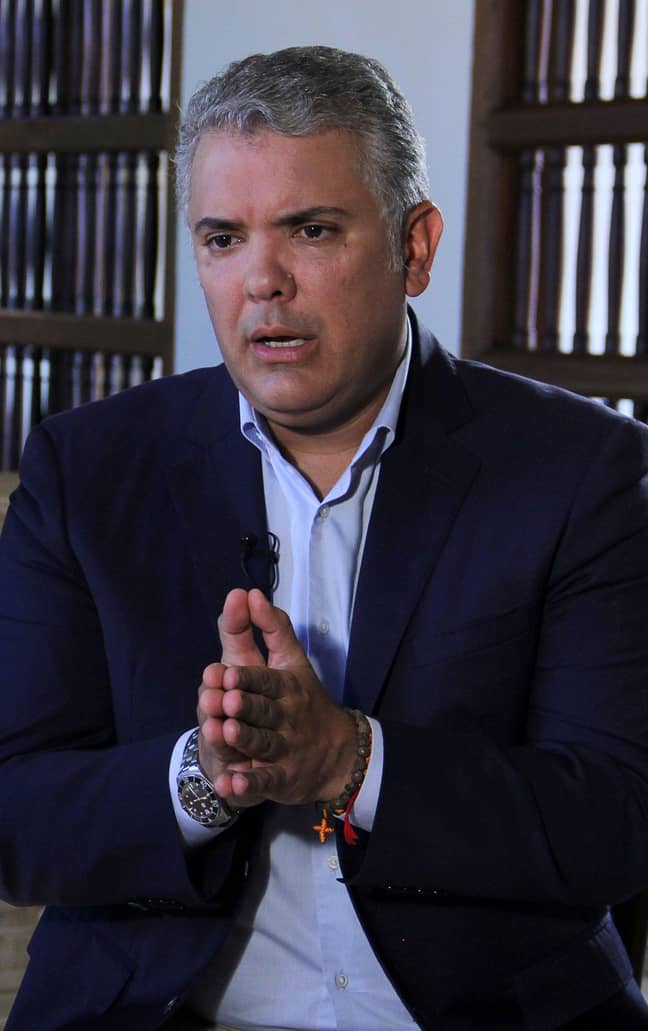 哥伦比亚总统伊万·杜克（Ivan Duque）于2020年。信贷：阿拉米