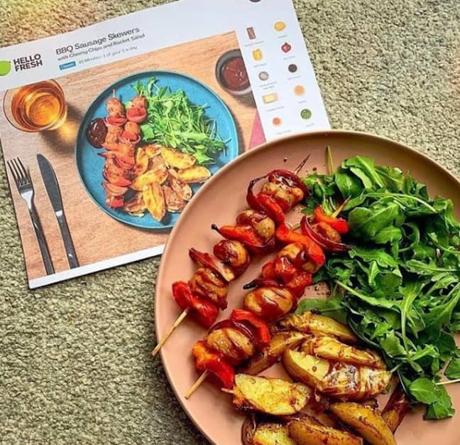 你好新鲜的餐包。（信用：Instagram/@hellofreshuk）