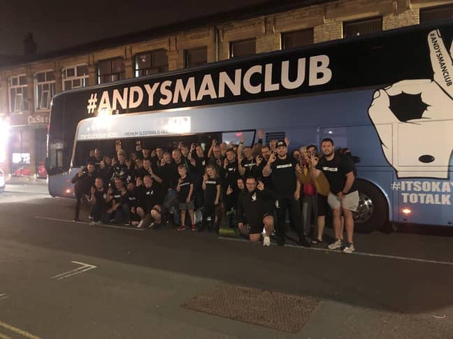 这次旅行从普利茅斯到苏格兰。信用：Facebook/Andys Man Club