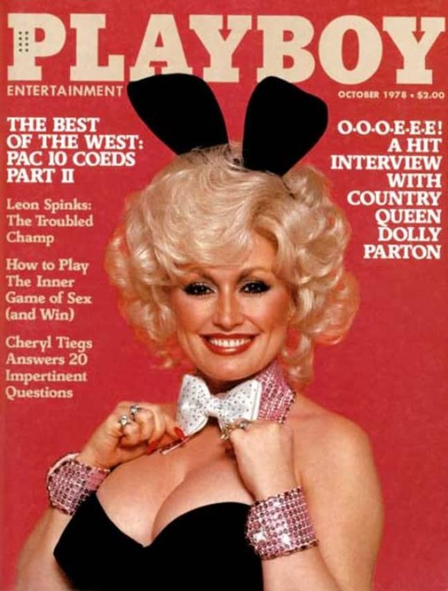 Dolly是1978年第一位在Playboy的前封面上出演的乡村歌手。