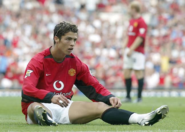 曼联在2003年赢得他的球队罚球后，新签下的克里斯蒂亚诺·罗纳尔多（Cristiano Ronaldo）。