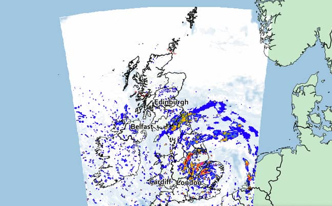 2021年7月30日，Storm Evert UK天气预报。（信用：大都会办公室）