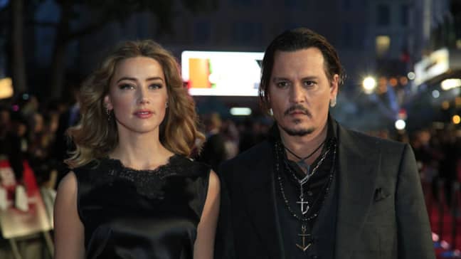 约翰尼·德普（Johnny Depp）和前妻琥珀（Amber）听到。学分：PA