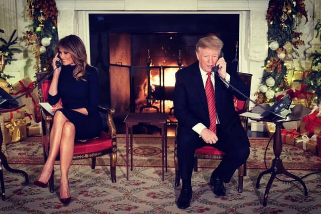 唐纳德（Donald）和梅拉尼亚·特朗普（Melania Trump）。信用：Twitter