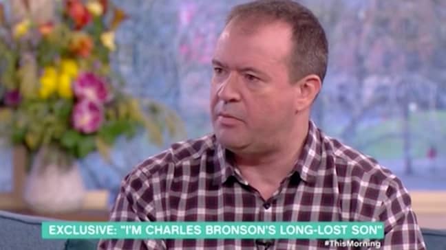 查尔斯·布朗森（Charles Bronson）的“儿子”（Charles Bronson）于周五早上出现在电视上。信用：ITV /今天早上