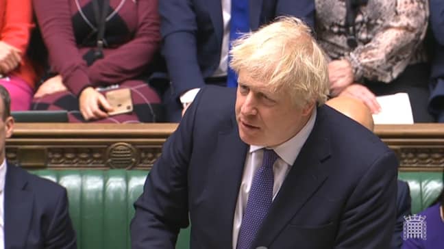 总理鲍里斯·约翰逊（Boris Johnson）在伦敦下议院的英国脱欧辩论中发表讲话。信用：PA
