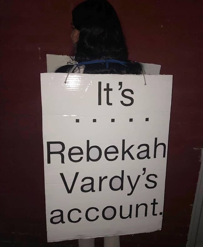 是...丽贝卡·瓦尔迪（Rebekah Vardy）的帐户。信用：内容与内容