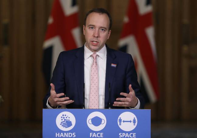 Matt Hancock宣布，第四级措施将扩大到英格兰的其他地区。信用：PA
