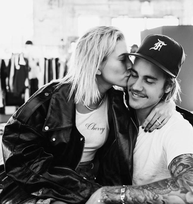 这对夫妇去年秘密结婚。信用：Instagram / Justinbieber