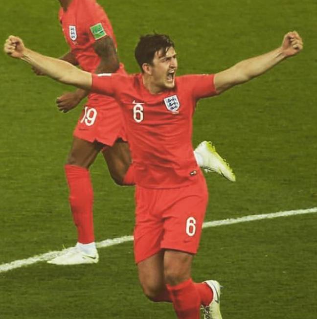 Maguire在去年的世界杯上有助于英格兰的成功。信用：Instagram / Harry Maguire