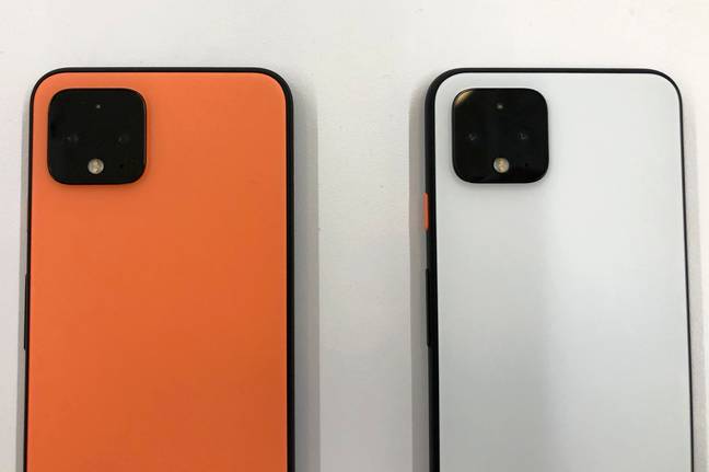 手机有白色，黑色和“哦，橙色”。信用：PA