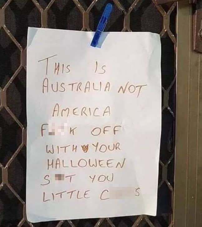 在澳大利亚的一个标志。信用：reddit