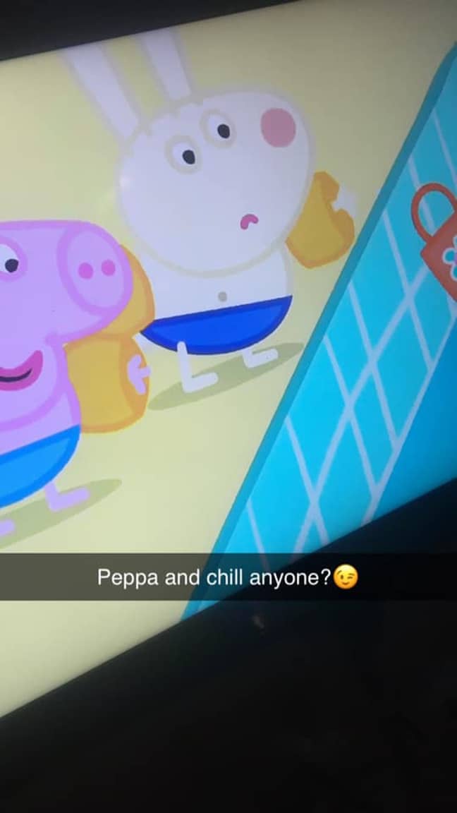 Peppa Pig是罗尼最喜欢的节目。信用：肯尼迪新闻和媒体必威杯足球“width=