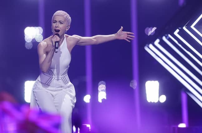 Surie在今年的Eurovision歌曲比赛中演出。信用：PA