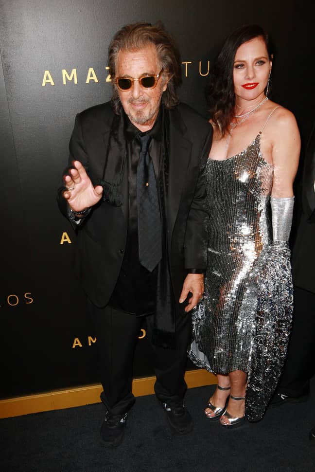 聚会后，Al Pacino和Meital Dohan在亚马逊金球奖。信用：Shutterstock