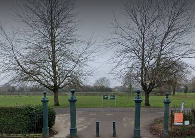 所谓的袭击发生在伦敦的金发公园。信用：Google Street View