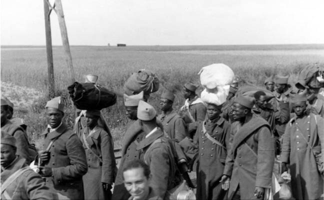 来自法国非洲的黑人战俘，于1940年被捕获.credit：Bundesarchiv，Bondesarchiv（Wikimedia Commons）