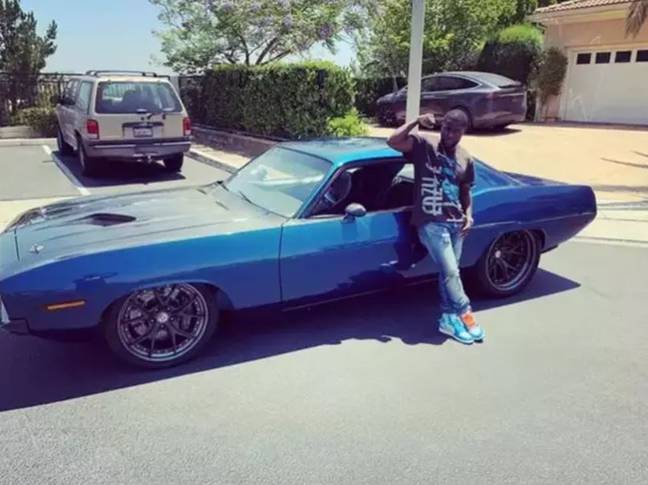 在7月份发布到Instagram的图片似乎是碰撞的汽车。信用：Instagram / Kevin Hart