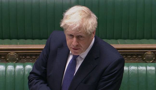 Boris Johnson宣布全国锁定。信用：PA