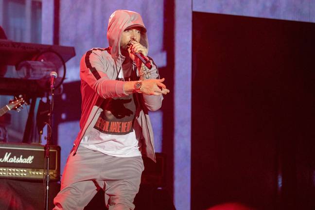 Eminem无疑会听到Bieber不会估计他理解新的说唱。信用：PA