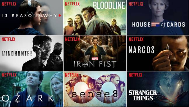 一些Netflix最大的节目。信用：netflix.