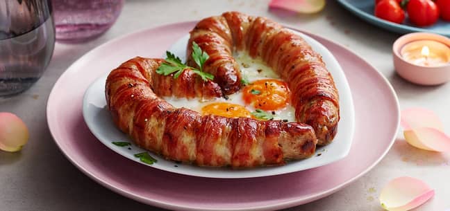 M&S is offering a 'Love Sausage' this Valentine's Day. Credit: Marks & Spencer