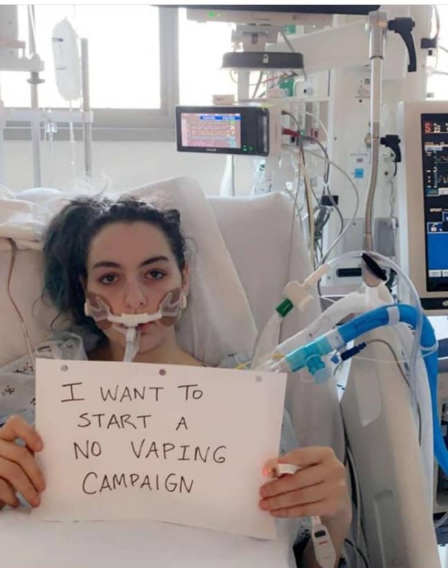 Simah Herman从她的医院病床开始了一场反偷窃运动。学分：Instagram/Simahherman