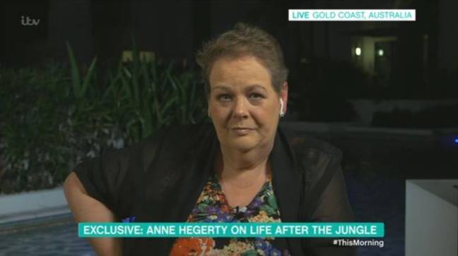 安妮·海格蒂（Anne Hegerty）揭示了“我是名人”之后减肥的原因。信用：ITV
