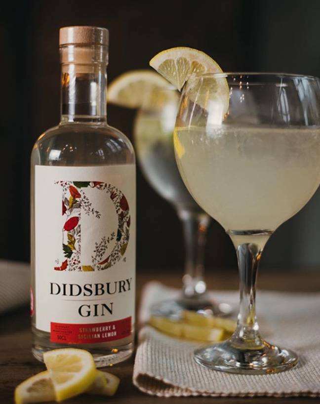 迪斯伯里杜松子酒的草莓和西西里柠檬杜松子酒。信用：Didsbury Gin / Instagram