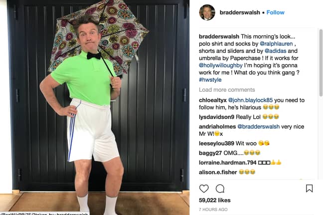 学分：Instagram/Bradley Walsh