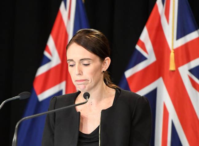 新西兰总理贾南娜Ardern在新西兰首都惠灵顿的简报期间作出反应，于2019年3月16日。信贷：PA